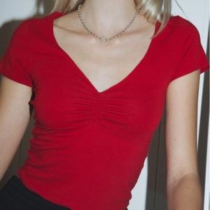 Brandy Melville Gina Top Red